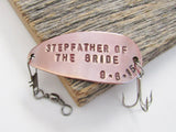 Stepfather of the Bride Gift for Step Father Stepdaughter Stepparent Gift Idea Wedding Fishing Lure Parent Gift Wedding Day Stepdad Gift