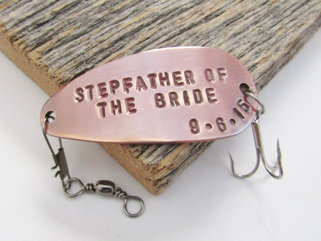 Stepfather of the Bride Gift for Step Father Stepdaughter Stepparent Gift Idea Wedding Fishing Lure Parent Gift Wedding Day Stepdad Gift