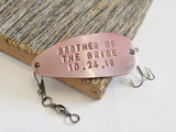 Personalized Brother of the Bride Gift for Brother Fishing Lure Brother Gifts for Stepbrother from Sister to Brother Outdoors for Sibling