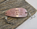 Personalized Brother of the Bride Gift for Brother Fishing Lure Brother Gifts for Stepbrother from Sister to Brother Outdoors for Sibling