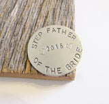 Gift for Step Father of the Bride Gift Golfing Ball Marker Stepfather of the Groom Golf Lover Gift Wedding Gift Stepdad from Daughter In Law