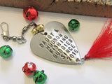 Daddy Gift Christmas Gift for Dad from Son to Father Personalized Stocking Stuffer Him World's Greatest Dad Fishing Lure Ornament with Bells