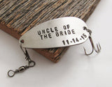 Uncle of the Bride Fishing Lure Personalized Uncle Gift Wedding Day for Uncle Bride Gift Custom Uncle of the Groom Engraved Uncle Gift Idea