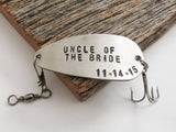 Uncle of the Bride Fishing Lure Personalized Uncle Gift Wedding Day for Uncle Bride Gift Custom Uncle of the Groom Engraved Uncle Gift Idea
