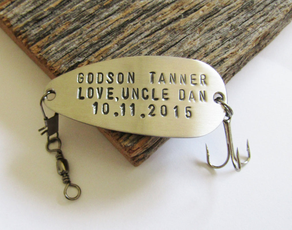 Personalized Fishing Lure for Godson - Custom Gift Idea for Boys