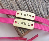 I Can & I Will - Personalized Running Shoe Tags for Cancer Walk