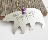 Baby's First Christmas Ornament Baby Girl Gift Personalized Christmas Ornament Childrens Ornament 1st Christmas Babies Child Gift for Mom
