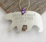 Baby's First Christmas Ornament Baby Girl Gift Personalized Christmas Ornament Childrens Ornament 1st Christmas Babies Child Gift for Mom