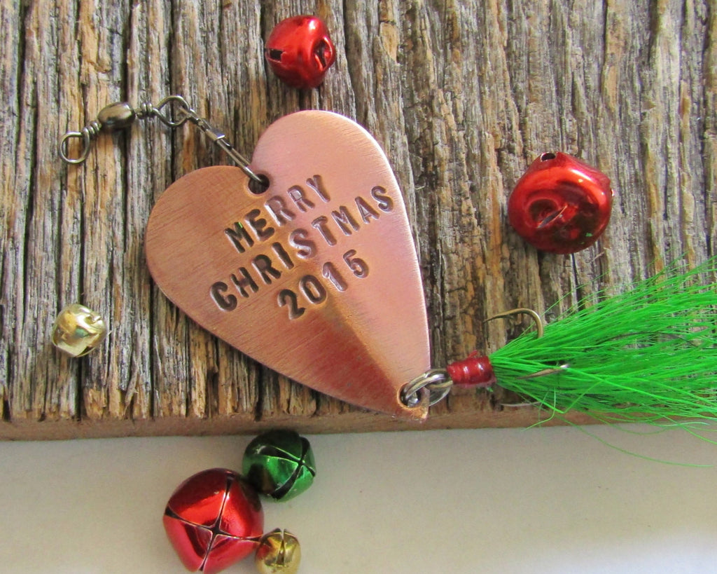 Merry Christmas Fishing Lure Happy Holidays Personalized Gift for Boyfriend's Family Fishing Gift for Christmas Tree Ornament Fishing Gear