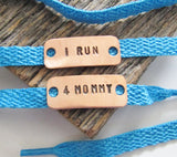 I Run 4 Mommy - Customized Athletic Sneaker Tag for Memorial Runs