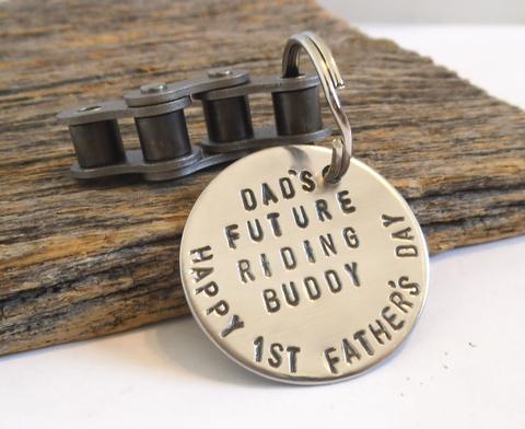 Dad's Future Riding Buddy - Personalized Motocross Keychain