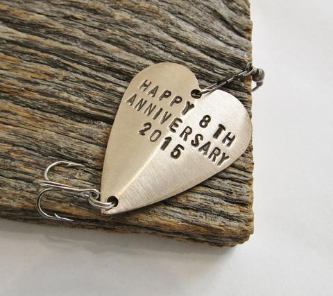 Bronze Anniversary - Personalized Heart Lure