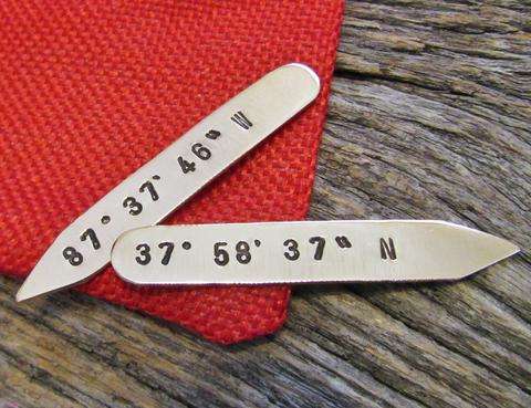 GPS Coordinates - Personalized Shirt Stiffener for Boyfriend